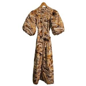 Stylish Brown Midi Dress